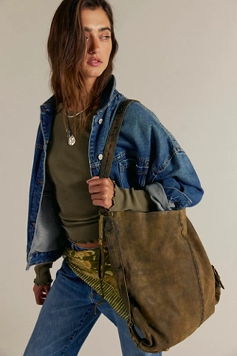 We The Free Dallas Distressed Leather Bag