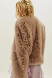 Stand Studio Halle Faux Fur Jacket