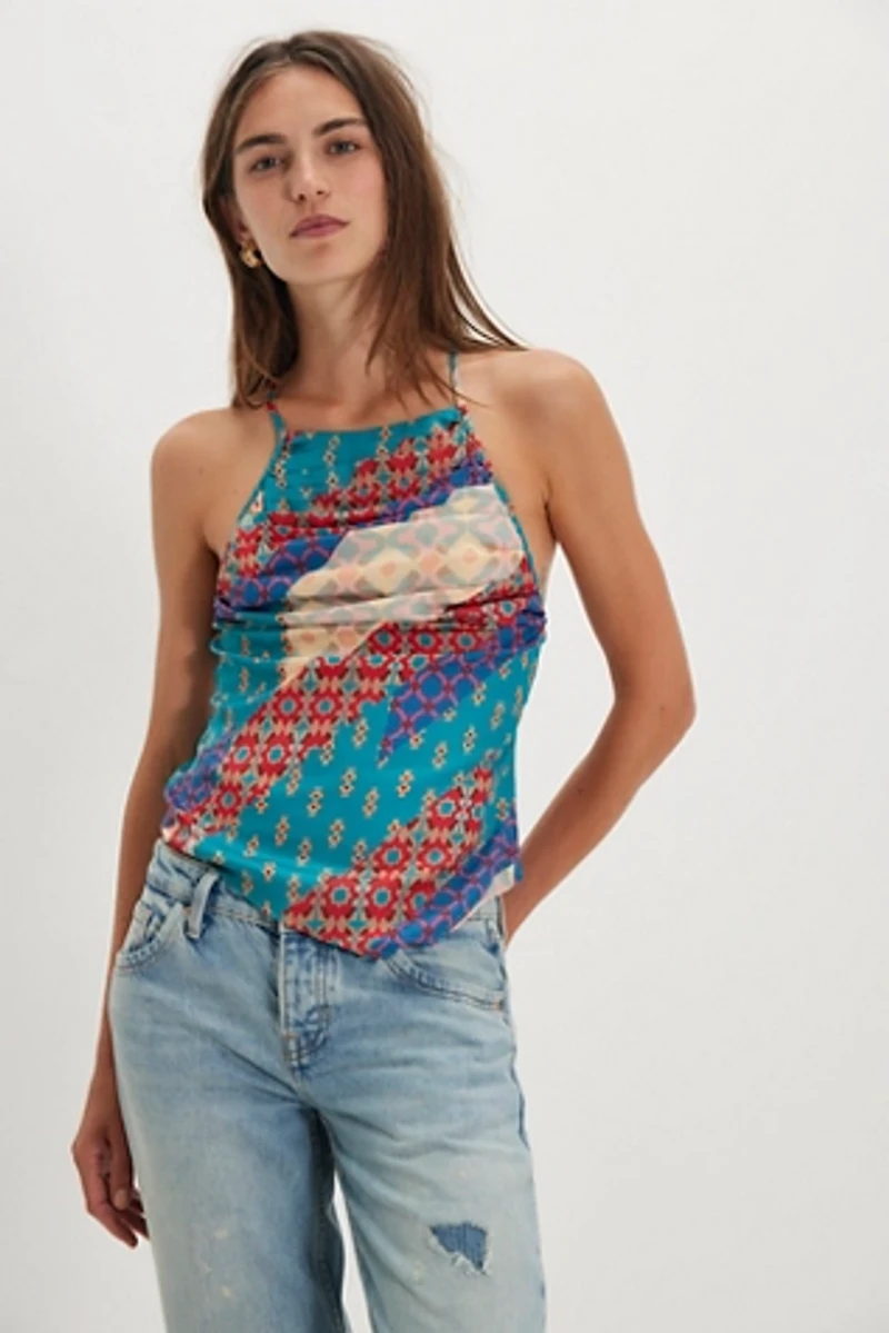 Moonlit Scarf Top