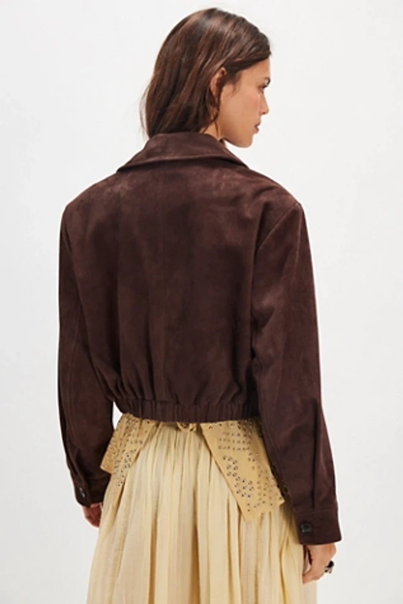 AGOLDE Nahla Suede Jacket