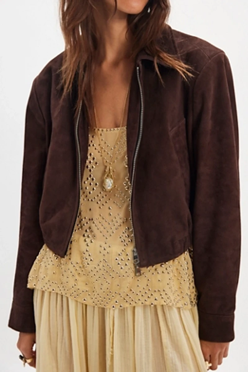 AGOLDE Nahla Suede Jacket