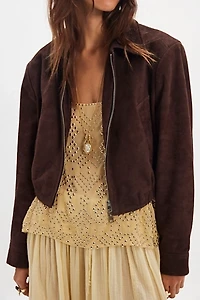 AGOLDE Nahla Suede Jacket