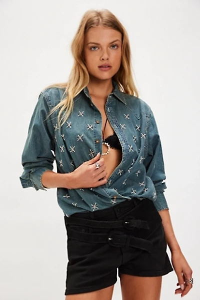 Denim and Bone Starstitch Shirt