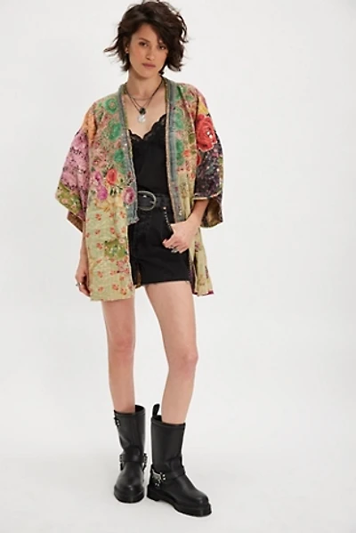 Magnolia Pearl Crop Dashi Kimono