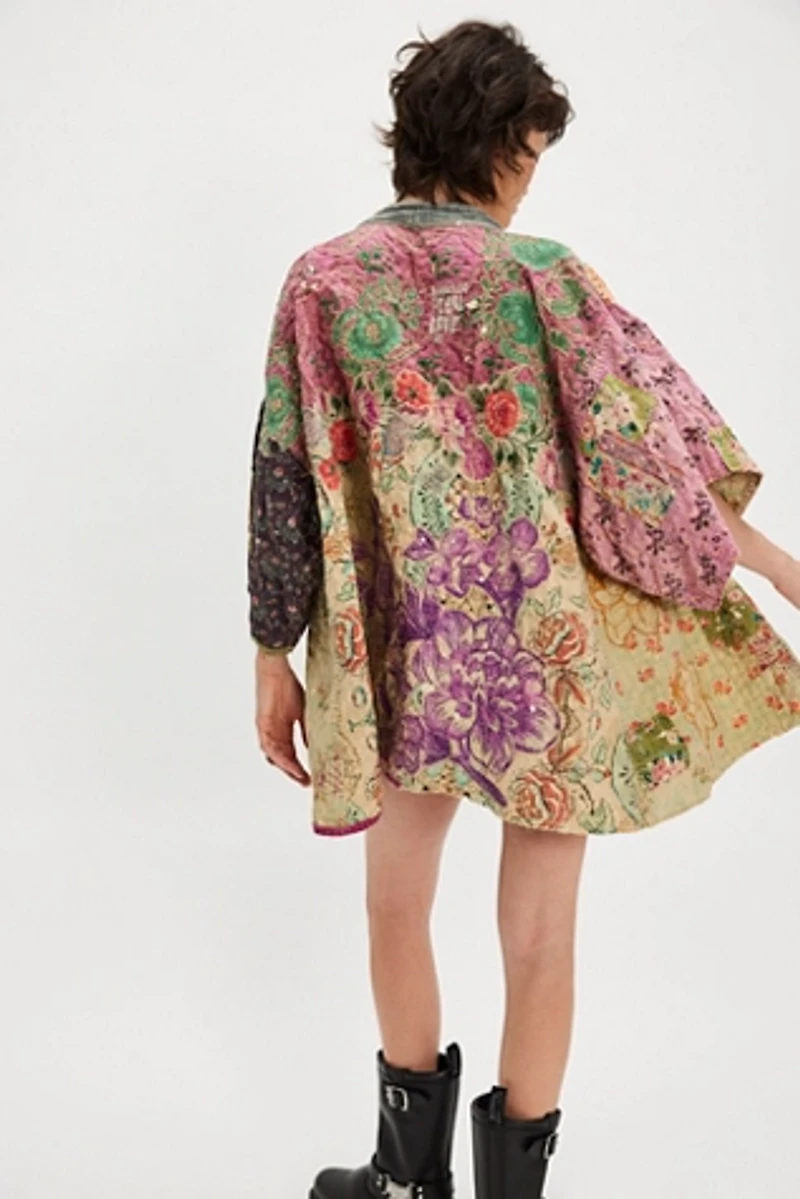 Magnolia Pearl Crop Dashi Kimono