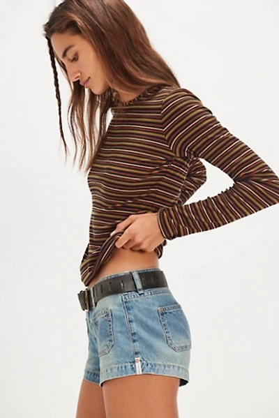 OneTeaspoon Retro Dukes Low-Waist Mini Shorts