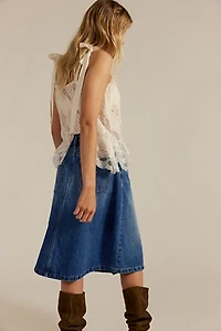 We The Free Daisy Mae Denim Midi Skirt