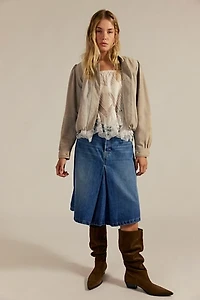 We The Free Daisy Mae Denim Midi Skirt