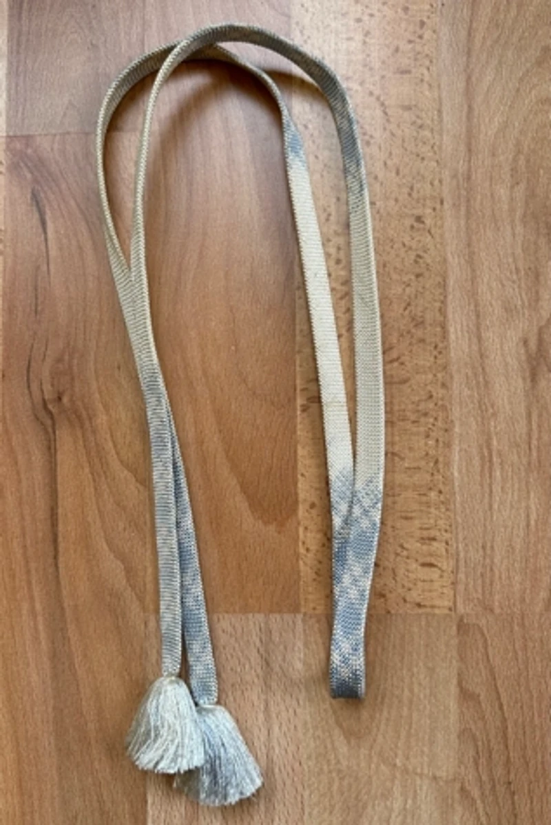 Sky Blue and White Woven Braided Belt Selected by Picky Jane