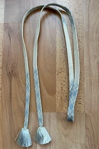 Sky Blue and White Woven Braided Belt Selected by Picky Jane