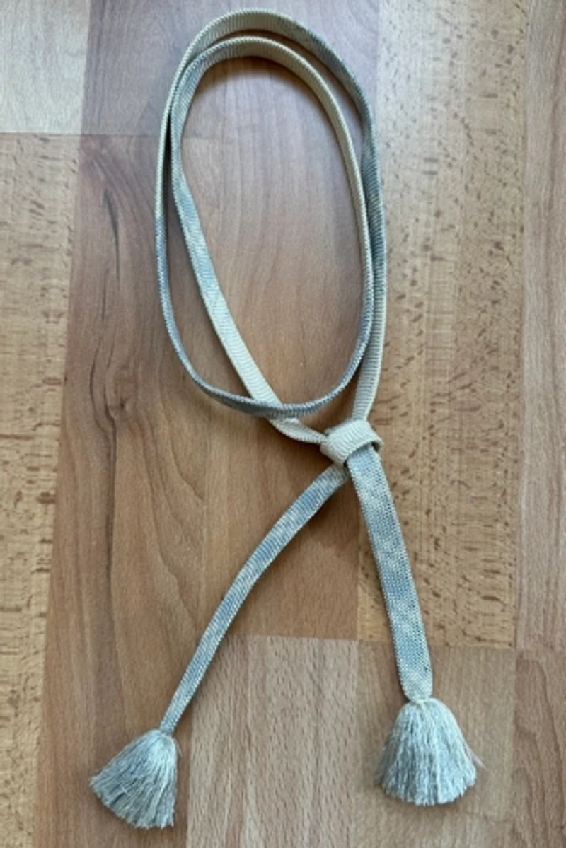 Sky Blue and White Woven Braided Belt Selected by Picky Jane