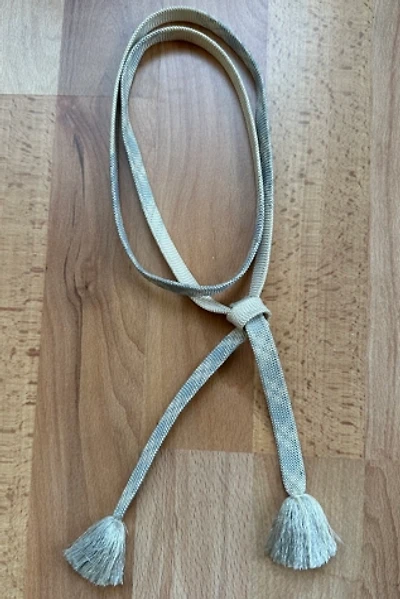 Sky Blue and White Woven Braided Belt Selected by Picky Jane