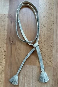 Sky Blue and White Woven Braided Belt Selected by Picky Jane