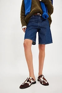 Gianna Cow Buckled Mules