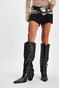 Maine Buckle Heeled Boots