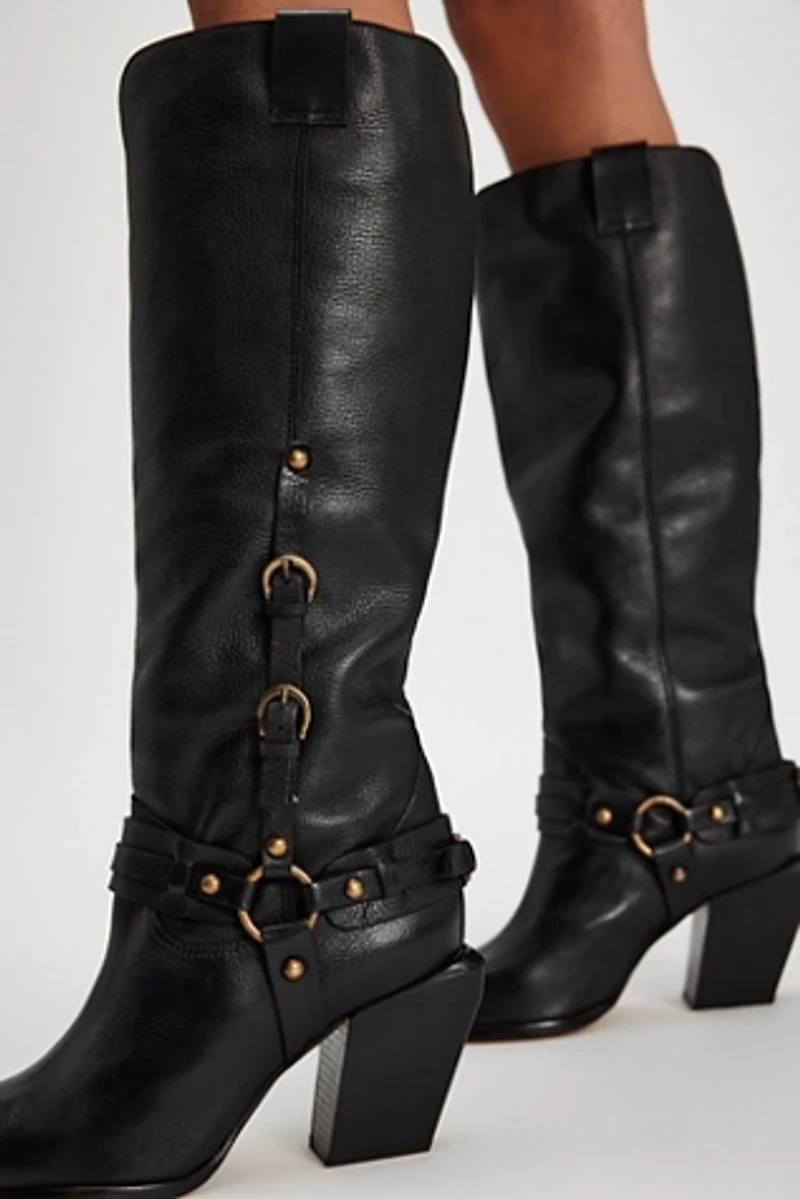 Maine Buckle Heeled Boots