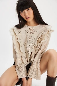 Magnolia Pearl Hermione Eyelet Blouse