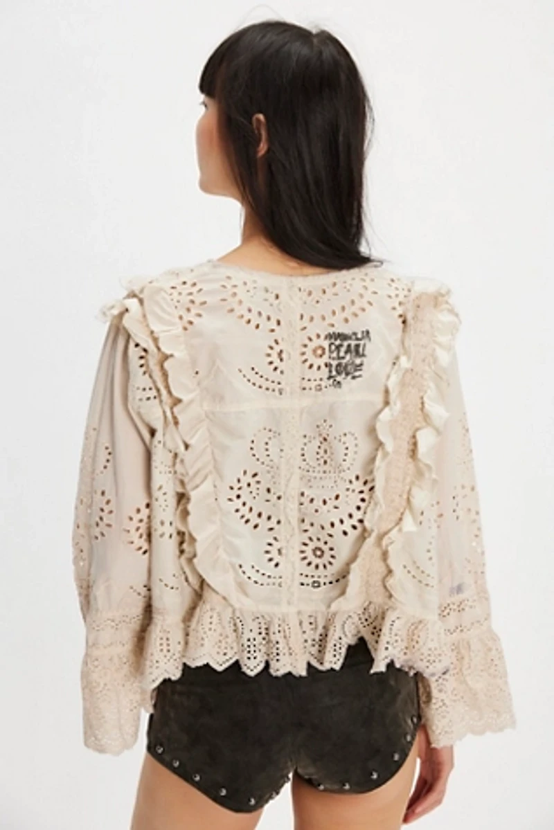Magnolia Pearl Hermione Eyelet Blouse