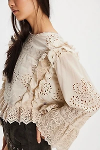 Magnolia Pearl Hermione Eyelet Blouse
