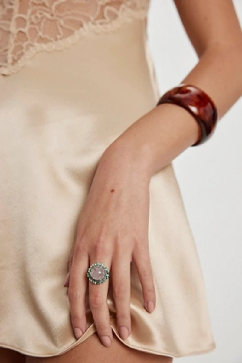 Eric Silva Rose Quarts Flower Ring