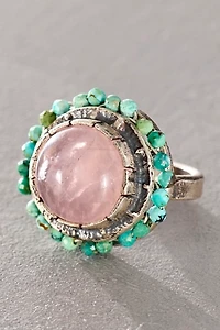 Eric Silva Rose Quarts Flower Ring