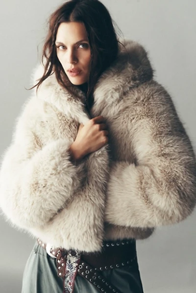 Louder Please Hooded Fur Jacket