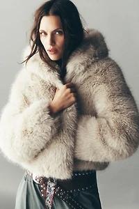 Louder Please Hooded Fur Jacket