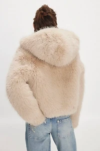 Louder Please Hooded Fur Jacket