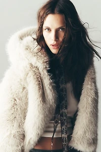 Louder Please Hooded Fur Jacket