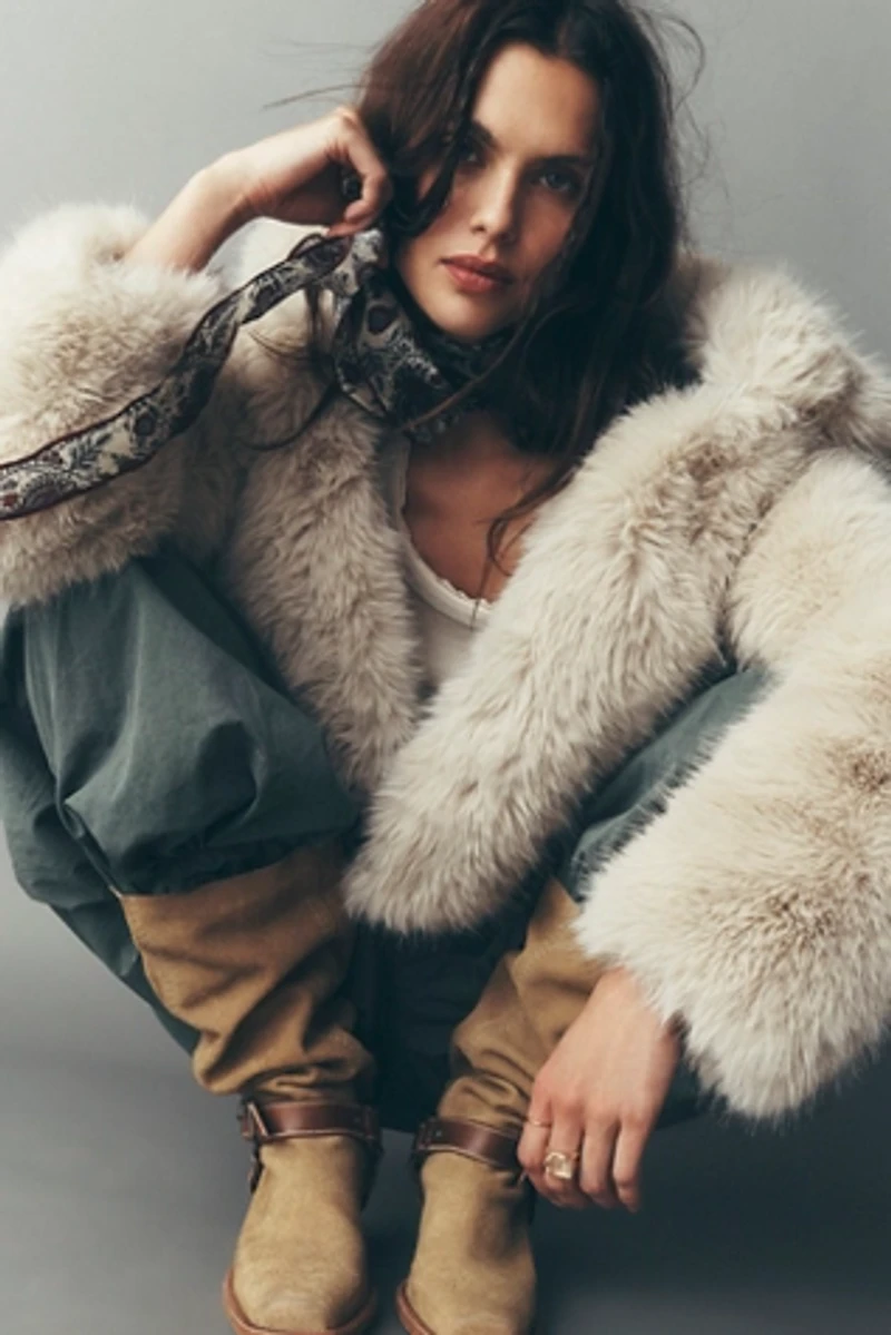 Louder Please Hooded Fur Jacket