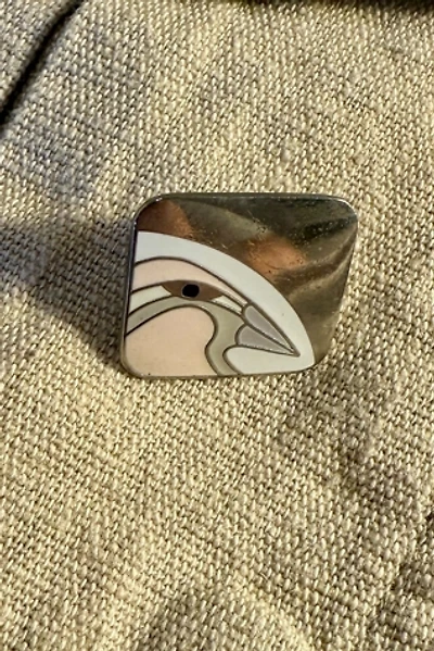 1980s Laurel Burch Single Pastel Bird Earring Selected by Personal Choice