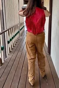 1980s Istante Pleated Suede Pants Selected by Personal Choice