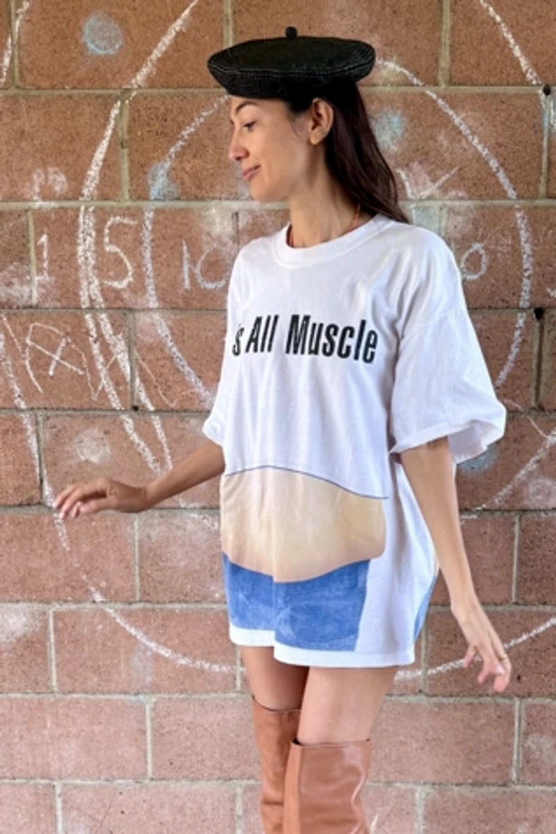 1990s Oversized It's All Muscle T-shirt Selected by Personal Choice