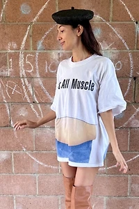 1990s Oversized It's All Muscle T-shirt Selected by Personal Choice