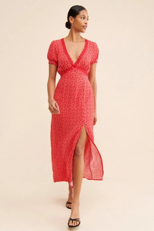 free people day glow midi dress Free People Women's Day Glow Embroidered Midi Dress - Neutral