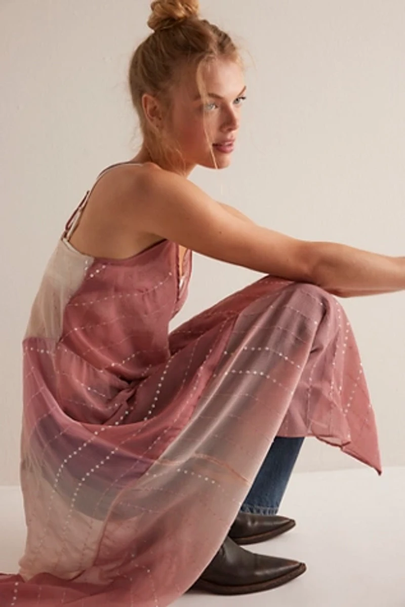 A Little Drama Midi Slip