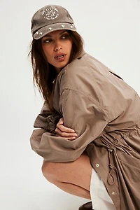 Understated Leather Stud It Baseball Hat
