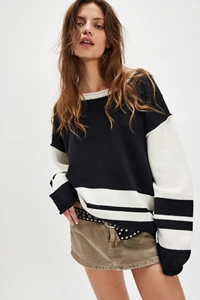 We The Free Ella Colorblock Roll-Neck Knit Sweater