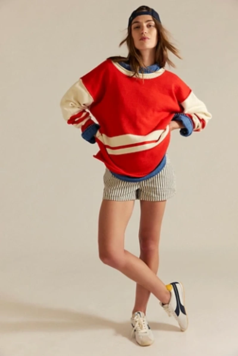 We The Free Ella Colorblock Roll-Neck Sweater