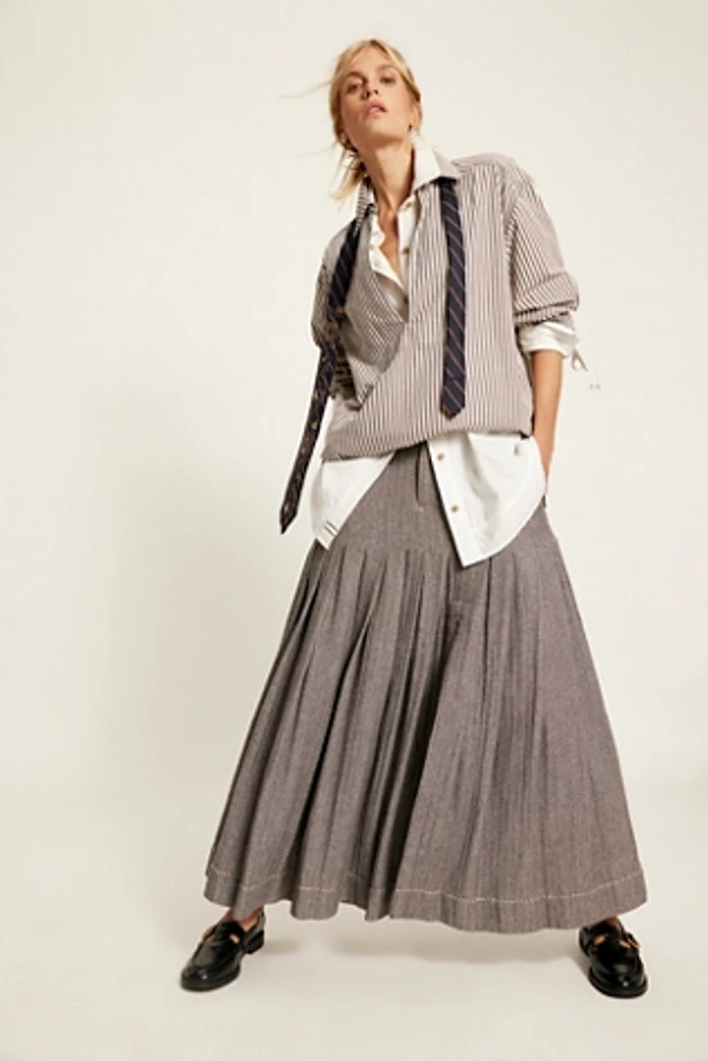 53rd Street Tailored Maxi Skirt