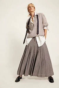 53rd Street Tailored Maxi Skirt