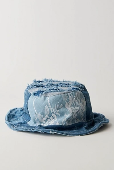Distressed Denim Bucket Hat