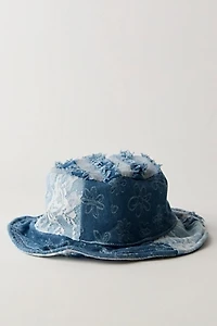 Distressed Denim Bucket Hat