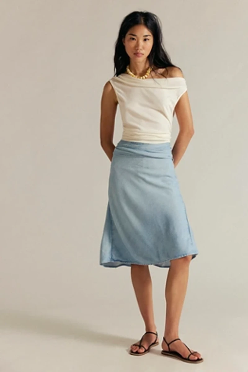 We The Free Endless Nights Denim Convertible Skirt