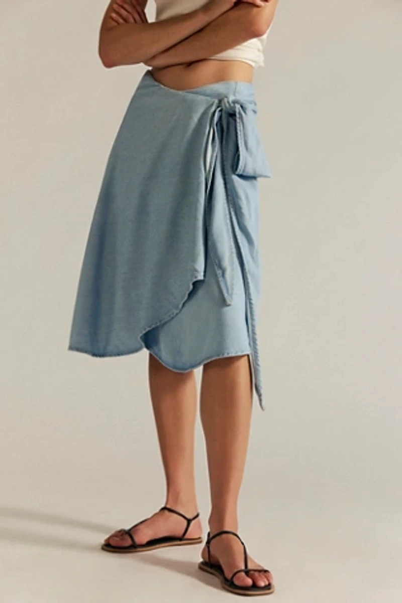 We The Free Endless Nights Denim Convertible Skirt