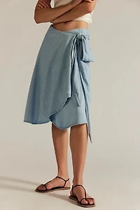 We The Free Endless Nights Denim Convertible Skirt