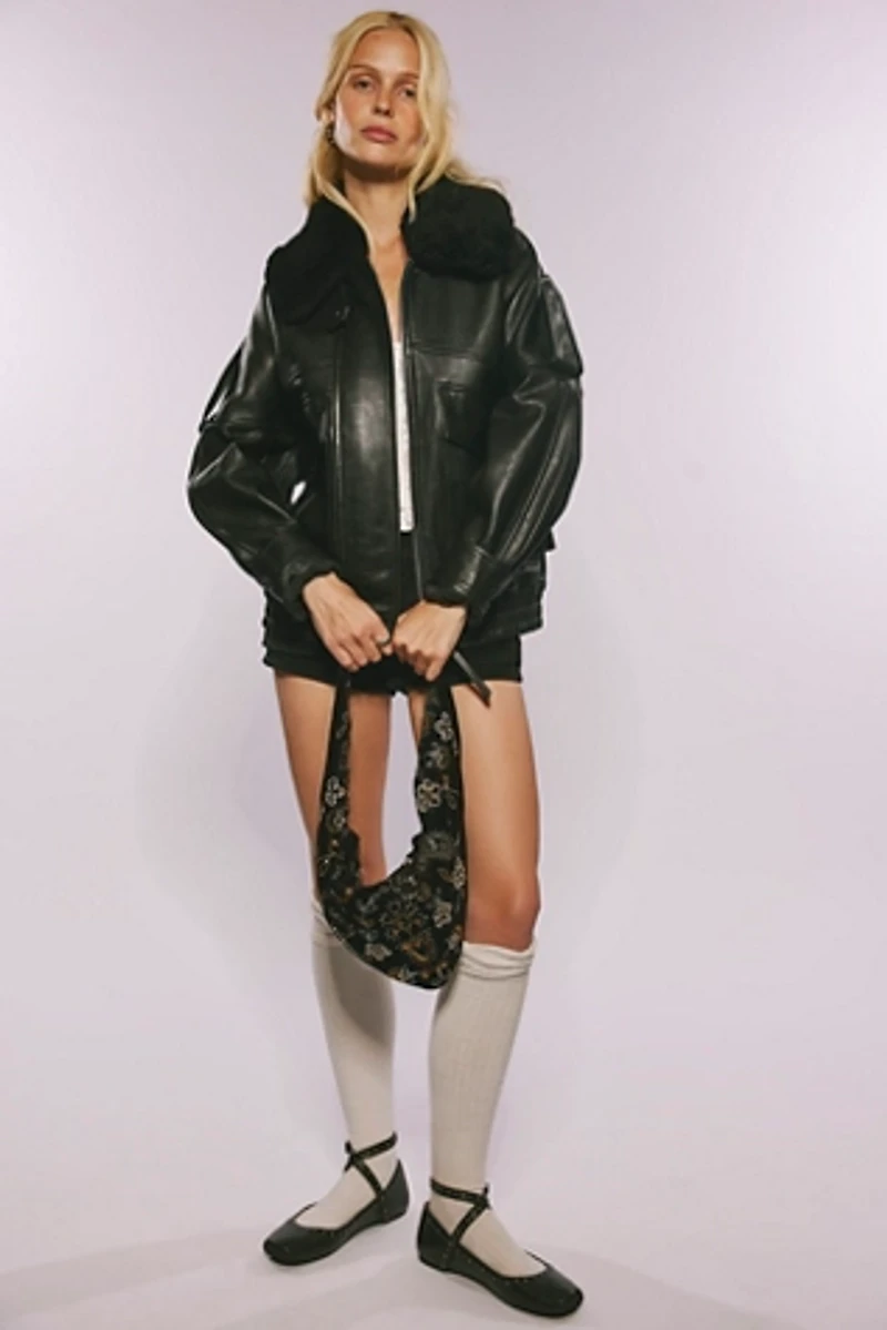 AGOLDE Avril Leather Jacket