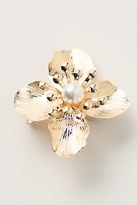 Ficcare Flower & Pearl Hair Clip