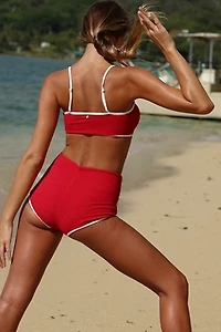 Rhythm Essential Rib Bandeau Bikini Top