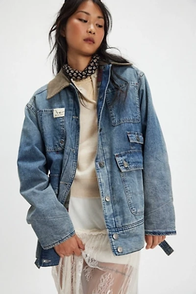We The Free Sweet Talk Denim Barn Coat